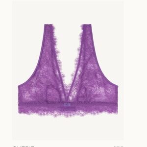 Love Stories CHERIE Elegant lace bralette 32 A/B, NWT, Purple